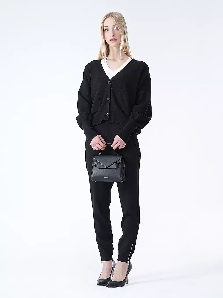LE TANNEUR | Ledertasche - Henkeltasche EMILIE Small | schwarz