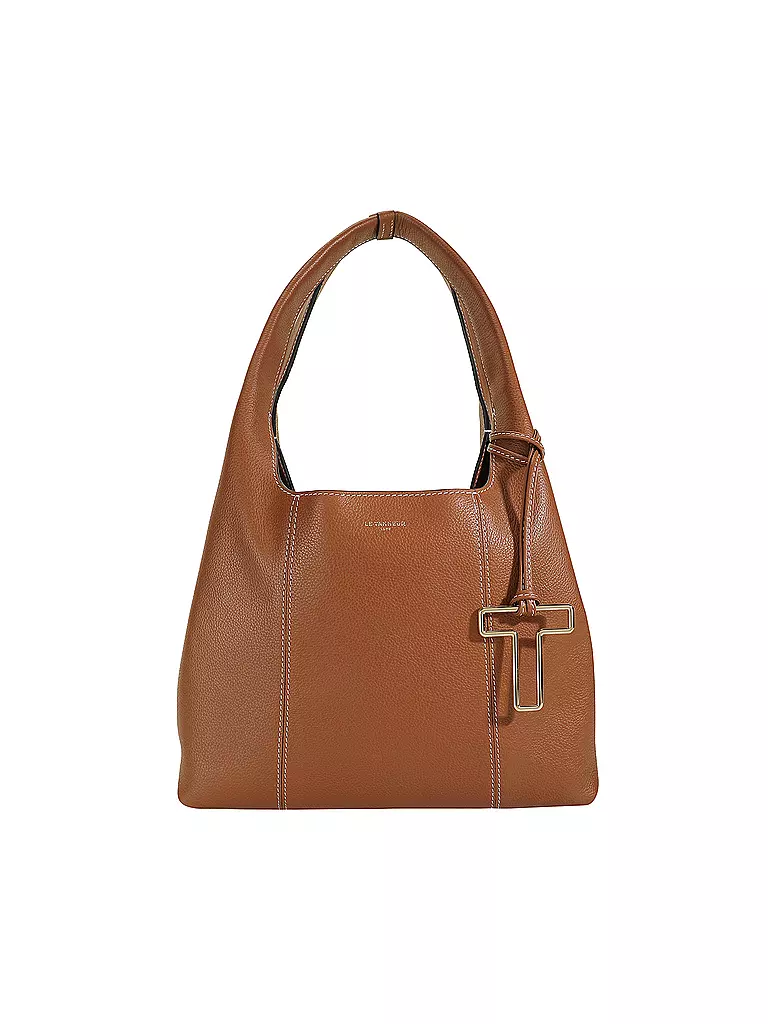 LE TANNEUR | Ledertasche - Hobo Bag JULIETTTE Medium  | camel