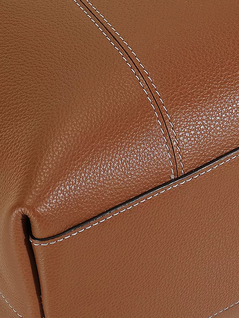 LE TANNEUR | Ledertasche - Hobo Bag JULIETTTE Medium  | camel