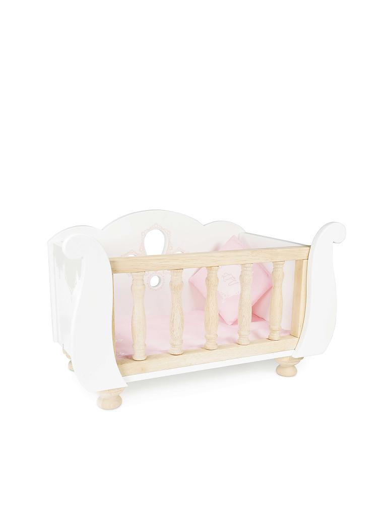 Le Toy Van Puppen Gitterbett Weiss