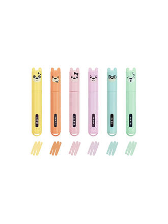 LEGAMI | Set mit 6 Mini-Textmarkern TEDDY'S STYLE