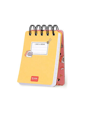 LEGAMI | Linierter Mini-Spiralnotizblock Sushi Cat 