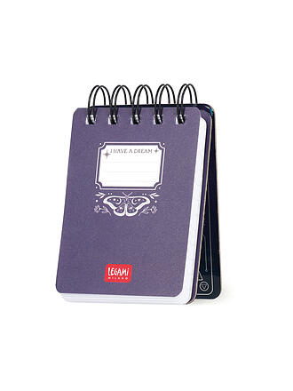 LEGAMI | Linierter Mini-Spiralnotizblock Moth