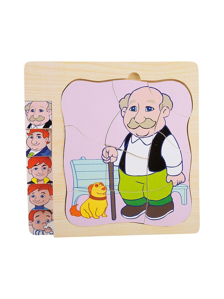 LEGLER Schichtenpuzzle - Opas Leben