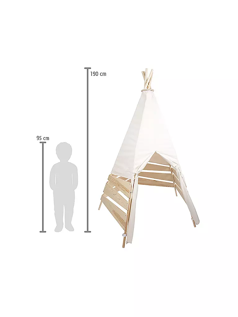 LEGLER | Tipi-Zelt im Freien | keine Farbe