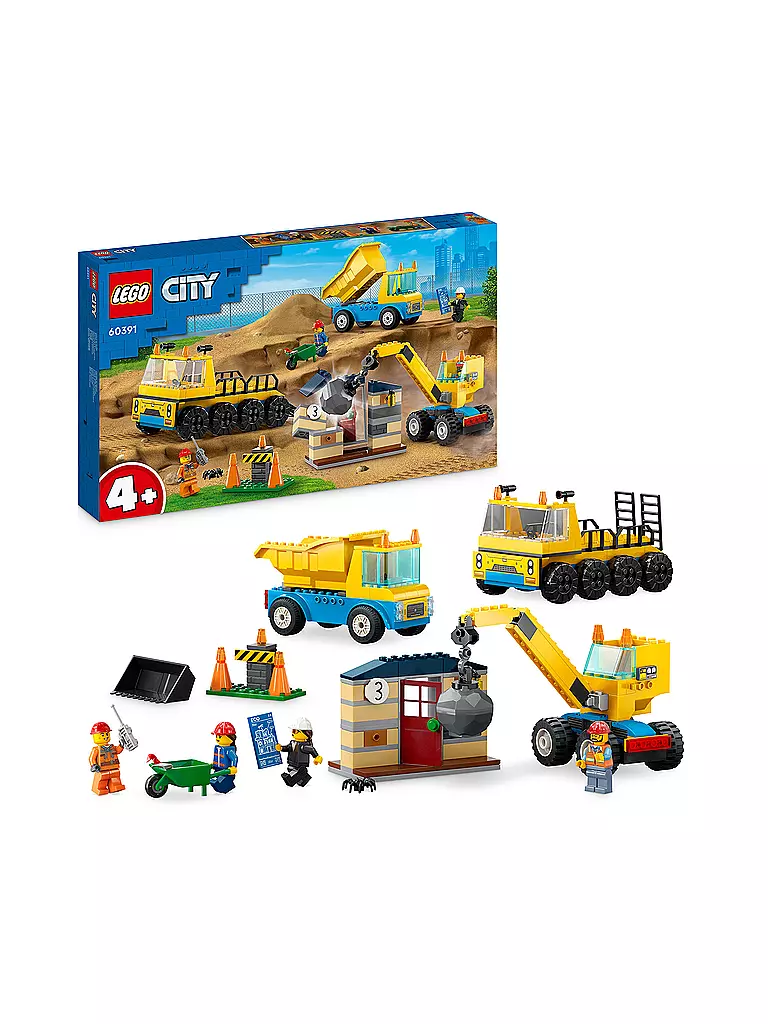 LEGO | City - Baufahrzeuge und Kran mit Abrissbirne 60391 | keine Farbe