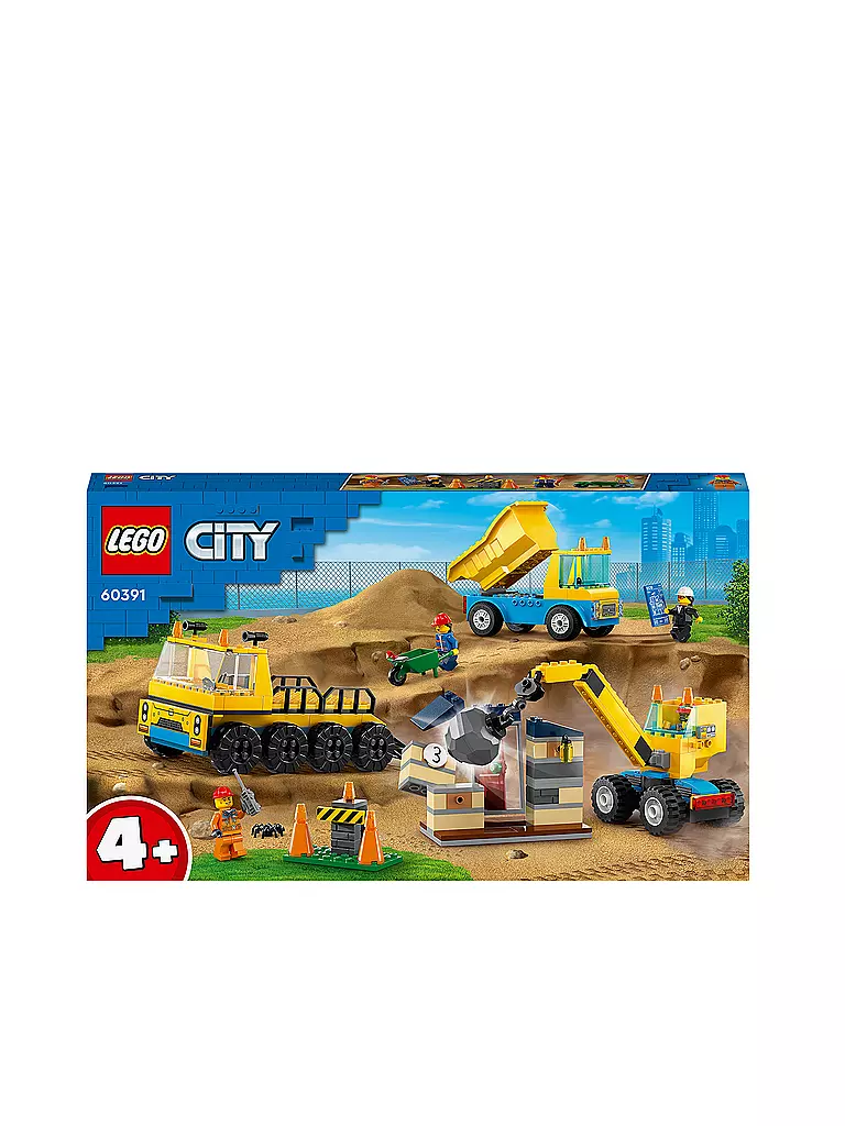 LEGO | City - Baufahrzeuge und Kran mit Abrissbirne 60391 | keine Farbe