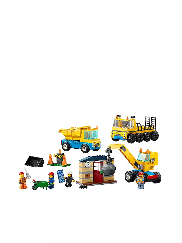 LEGO | City - Baufahrzeuge und Kran mit Abrissbirne 60391 | keine Farbe