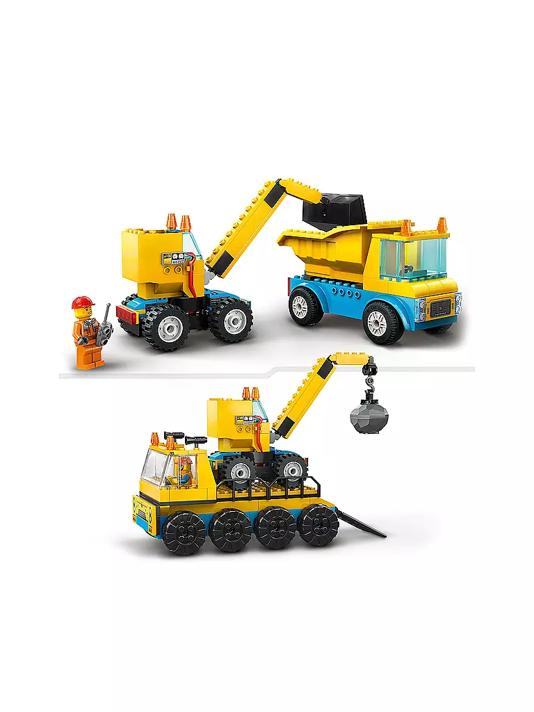 LEGO | City - Baufahrzeuge und Kran mit Abrissbirne 60391 | keine Farbe