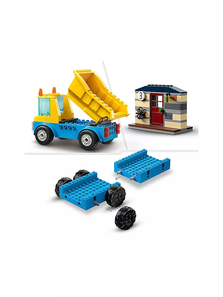 LEGO | City - Baufahrzeuge und Kran mit Abrissbirne 60391 | keine Farbe