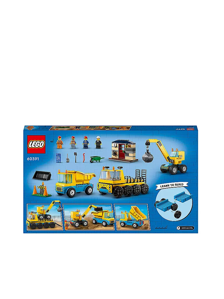 LEGO | City - Baufahrzeuge und Kran mit Abrissbirne 60391 | keine Farbe