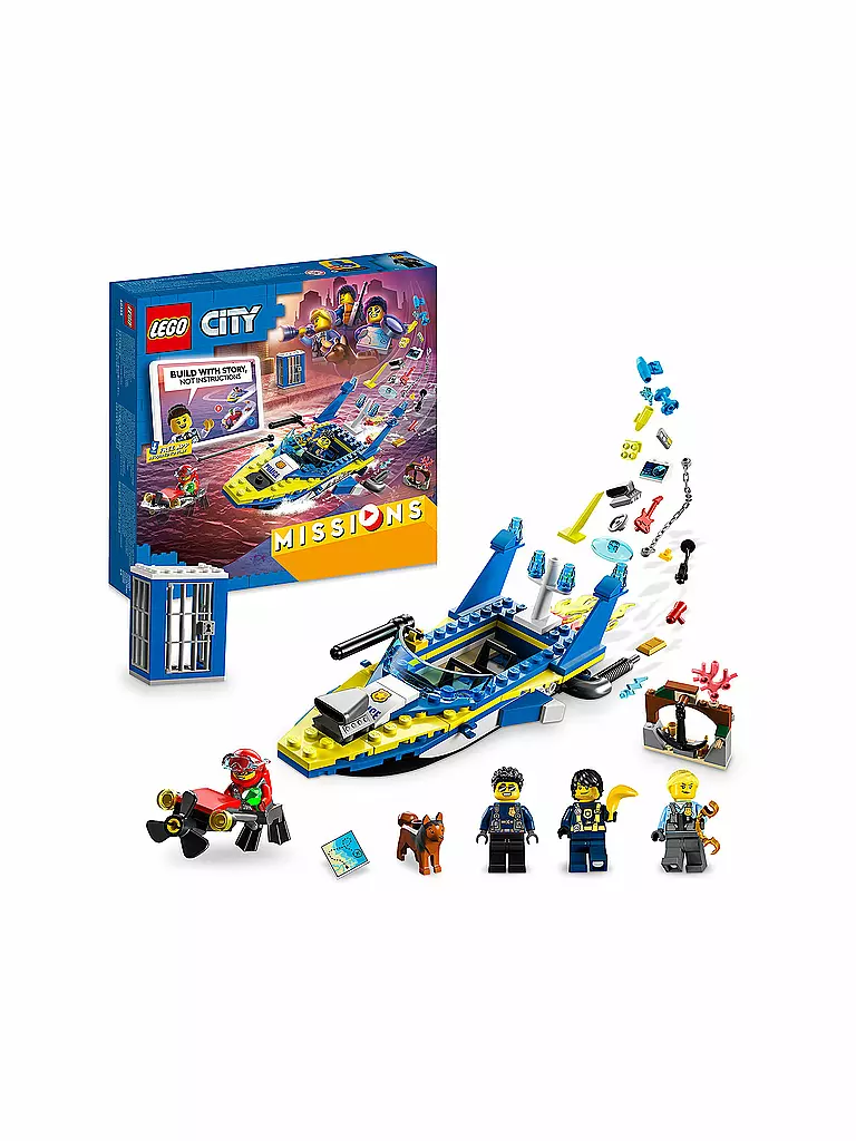 LEGO | City - Detektivmissionen der Wasserpolizei 60355 | keine Farbe