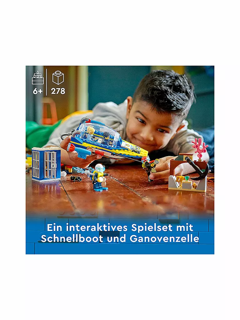 LEGO | City - Detektivmissionen der Wasserpolizei 60355 | keine Farbe