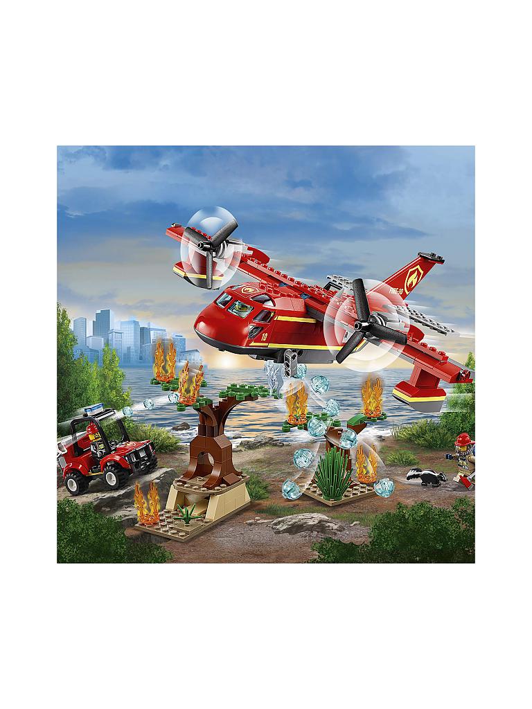 LEGO | City - Löschflugzeug der Feuerwehr 60217 | transparent