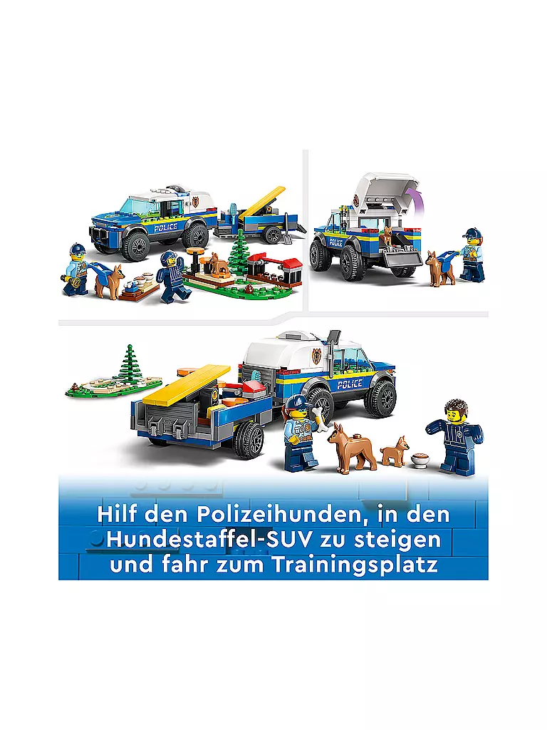 LEGO | City - Mobiles Polizeihunde-Training 60369 | keine Farbe