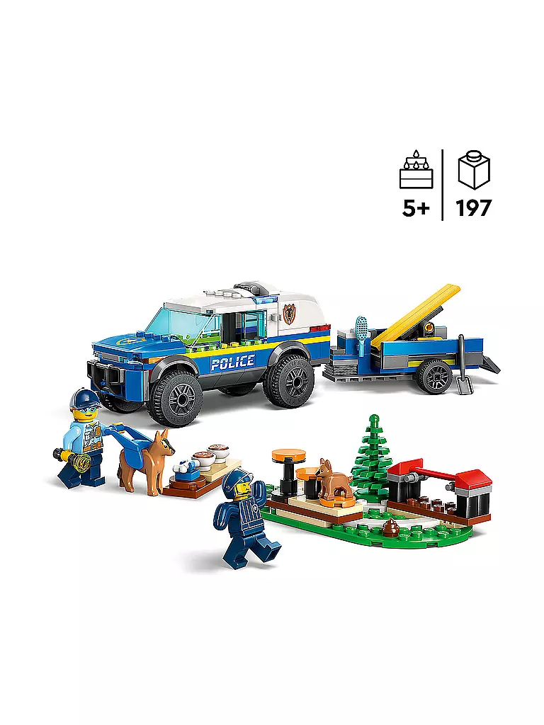 LEGO | City - Mobiles Polizeihunde-Training 60369 | keine Farbe