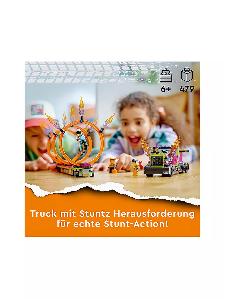 LEGO | City - Stunttruck mit Feuerreifen-Challenge 60357 | keine Farbe