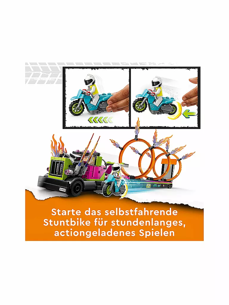 LEGO | City - Stunttruck mit Feuerreifen-Challenge 60357 | keine Farbe