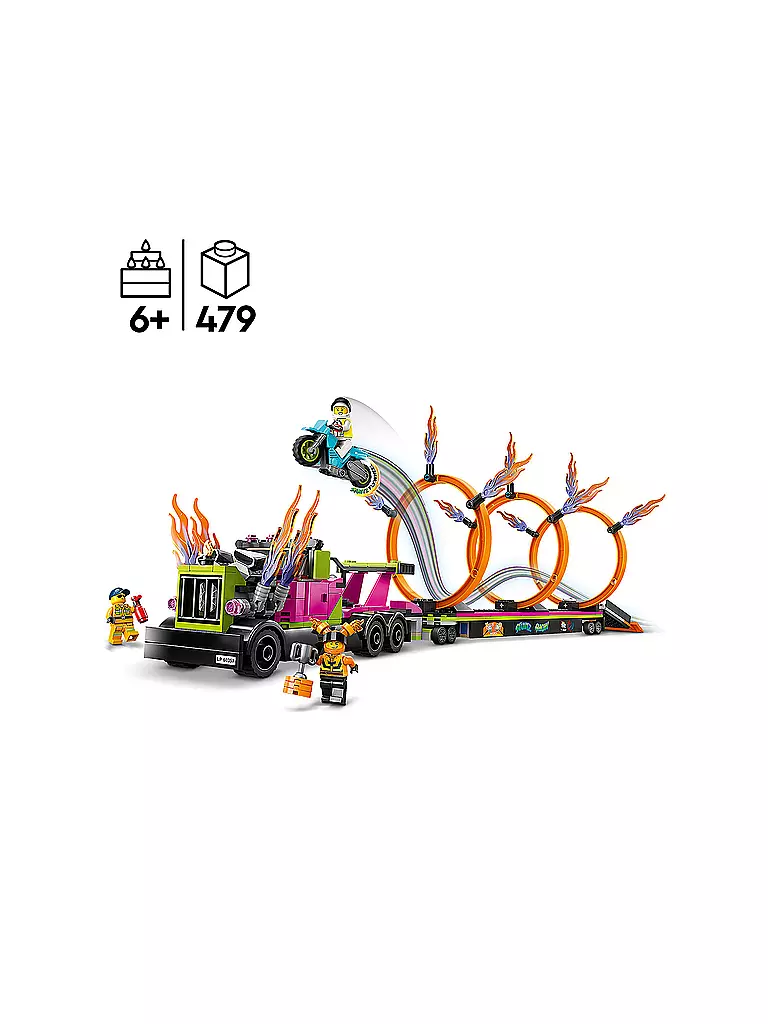 LEGO | City - Stunttruck mit Feuerreifen-Challenge 60357 | keine Farbe