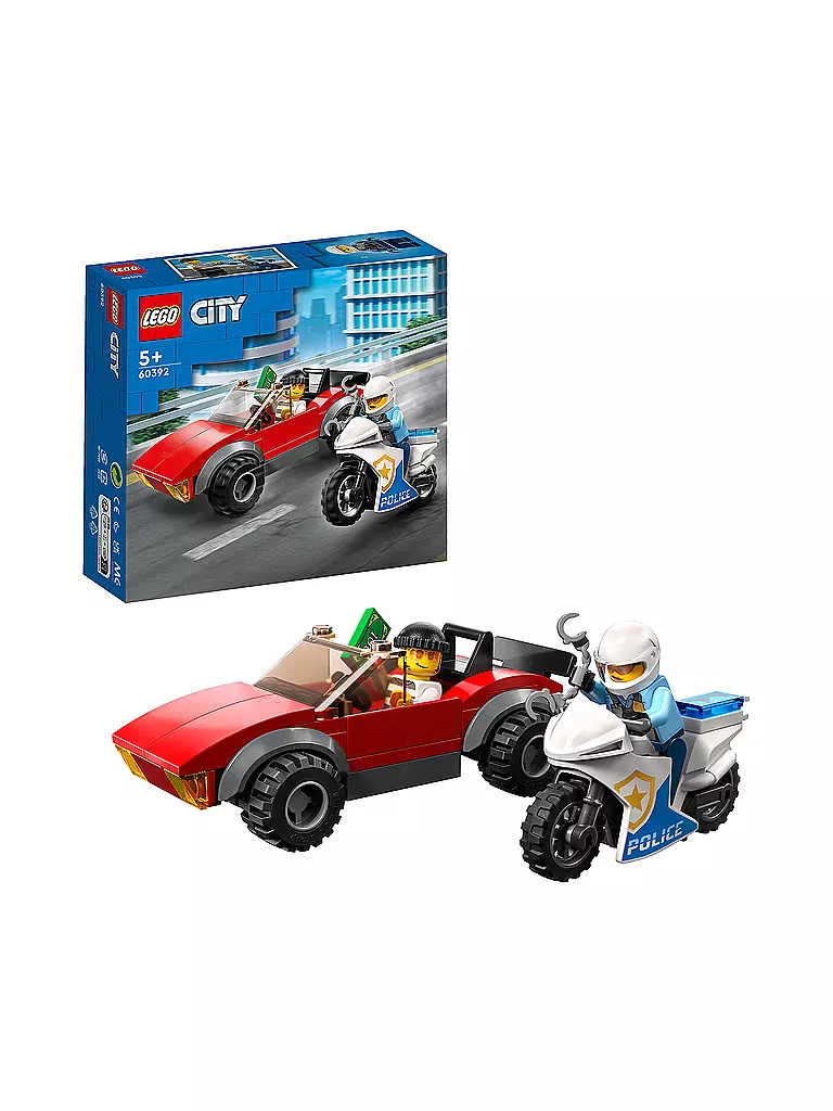 LEGO | City - Verfolgungsjagd mit dem Polizeimotorrad 60392 | keine Farbe