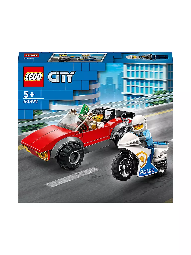 LEGO | City - Verfolgungsjagd mit dem Polizeimotorrad 60392 | keine Farbe