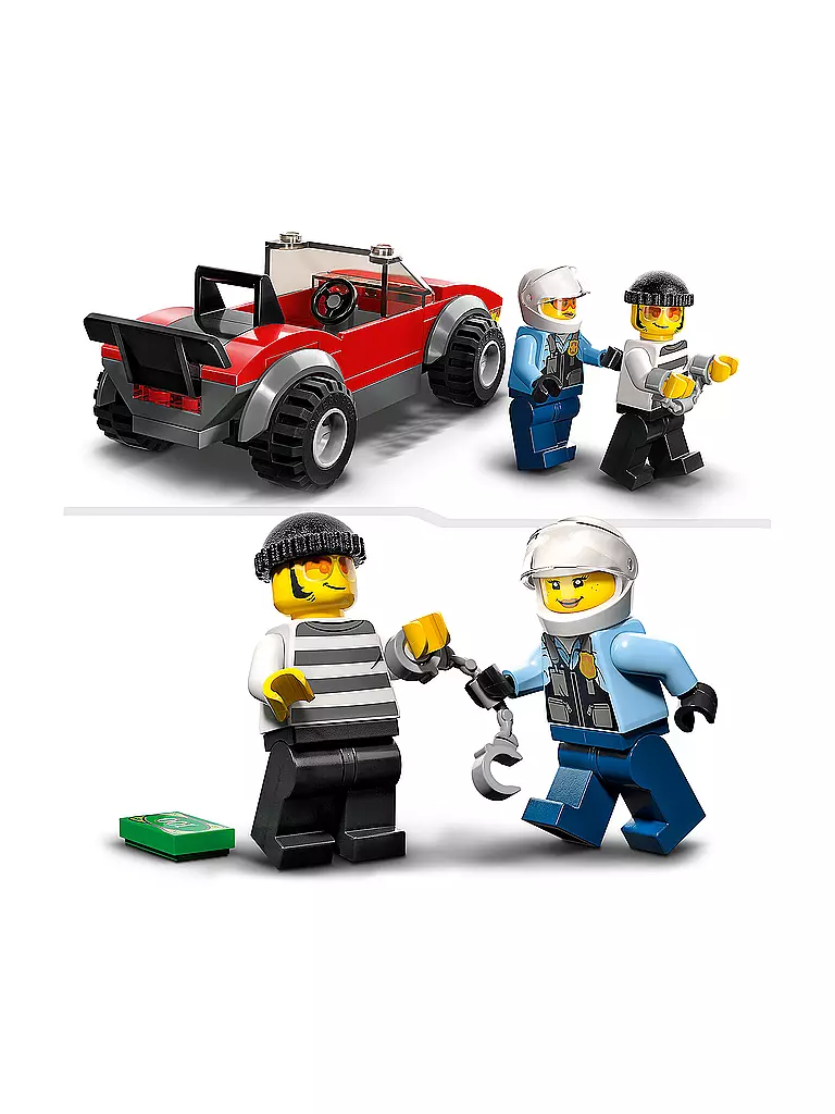 LEGO | City - Verfolgungsjagd mit dem Polizeimotorrad 60392 | keine Farbe