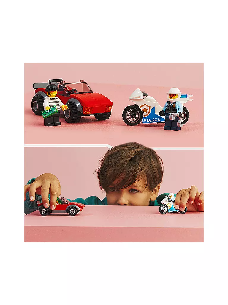 LEGO | City - Verfolgungsjagd mit dem Polizeimotorrad 60392 | keine Farbe