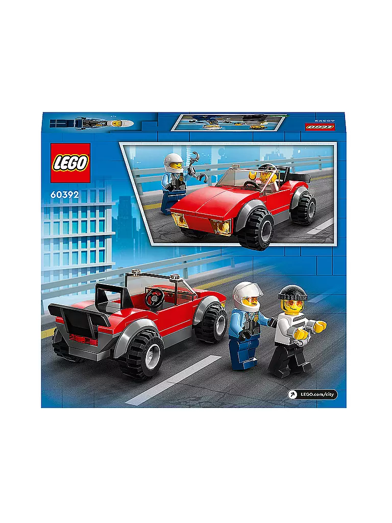 LEGO | City - Verfolgungsjagd mit dem Polizeimotorrad 60392 | keine Farbe