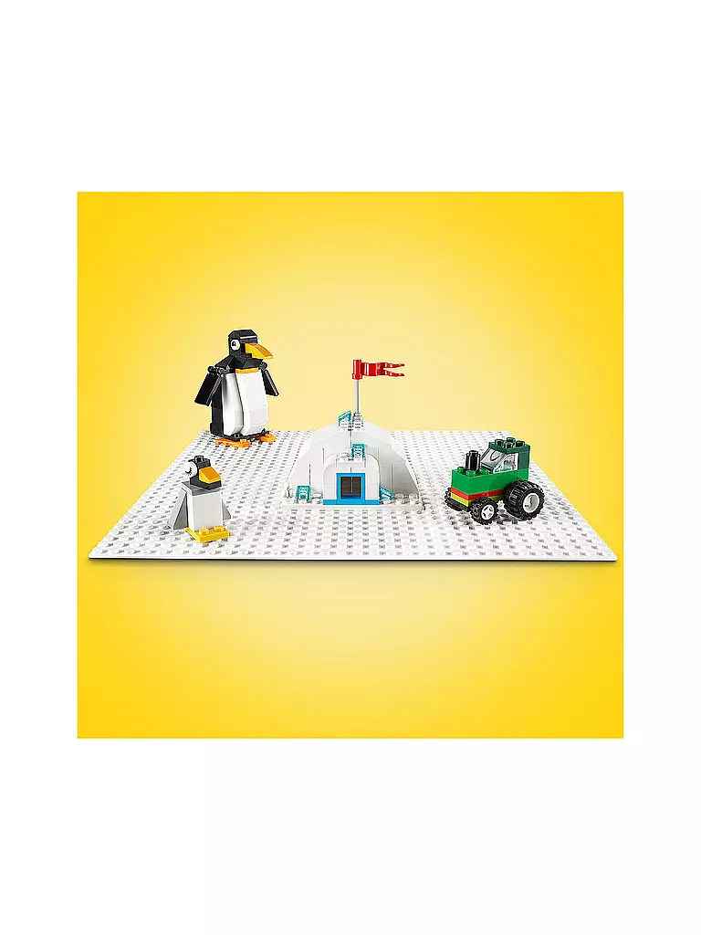 LEGO | Classic - Weiße Bauplatte 11026 | weiss