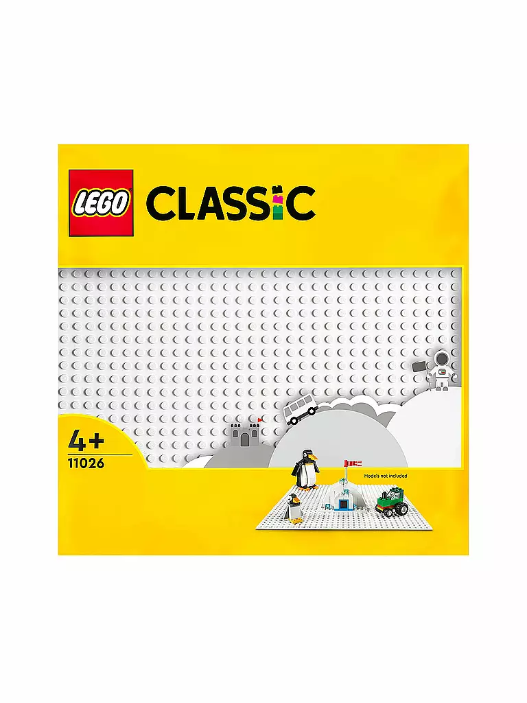 LEGO | Classic - Weiße Bauplatte 11026 | weiss