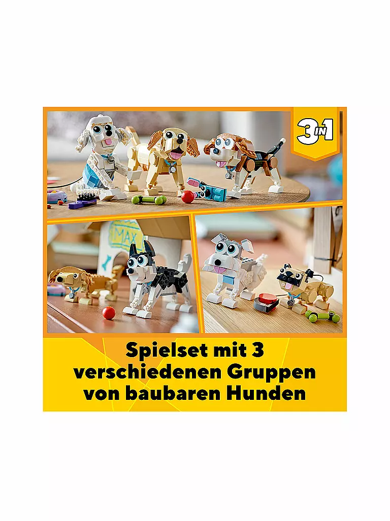 LEGO | Creator -  3in1 31137 Niedliche Hunde 31137 | keine Farbe