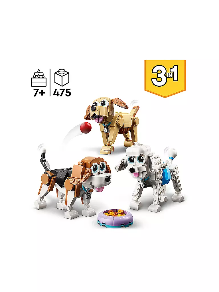 LEGO | Creator -  3in1 31137 Niedliche Hunde 31137 | keine Farbe