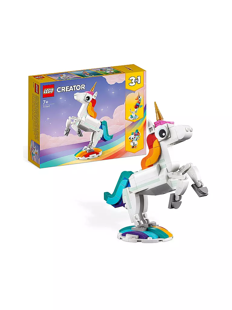 LEGO | Creator - 3in1 31140 Magisches Einhorn Spielzeug 31140 | keine Farbe