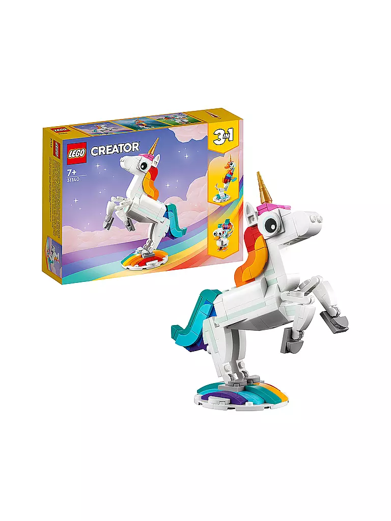 LEGO | Creator - 3in1 31140 Magisches Einhorn Spielzeug 31140 | keine Farbe