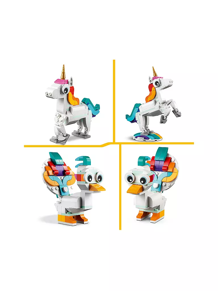 LEGO | Creator - 3in1 31140 Magisches Einhorn Spielzeug 31140 | keine Farbe