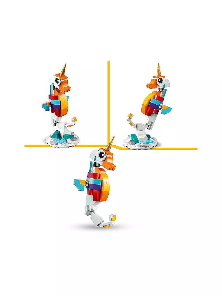 LEGO | Creator - 3in1 31140 Magisches Einhorn Spielzeug 31140 | keine Farbe