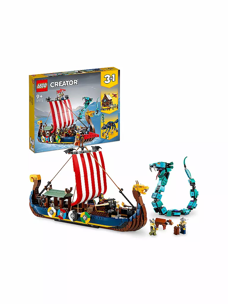 LEGO | Creator - Wikingerschiff mit Midgardschlange 31132 | keine Farbe