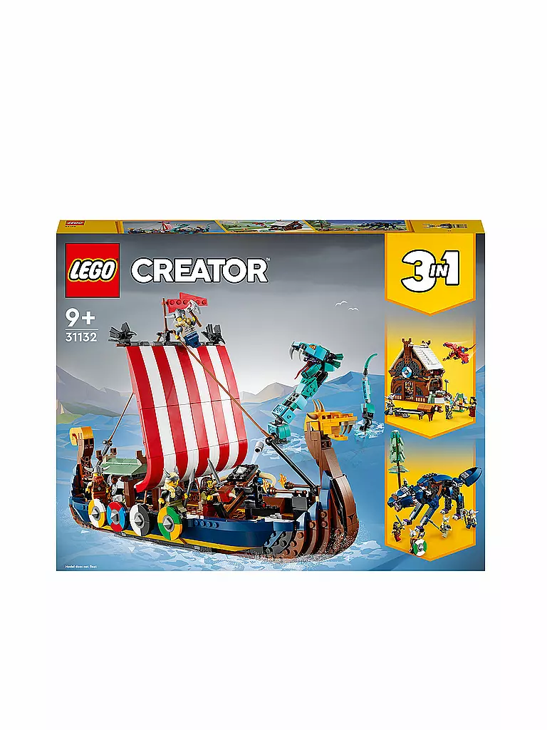 LEGO | Creator - Wikingerschiff mit Midgardschlange 31132 | keine Farbe