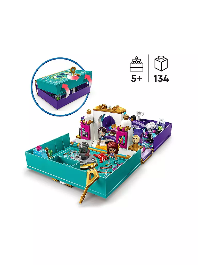 LEGO | Disney - Die kleine Meerjungfrau – Märchenbuch 43213 | keine Farbe