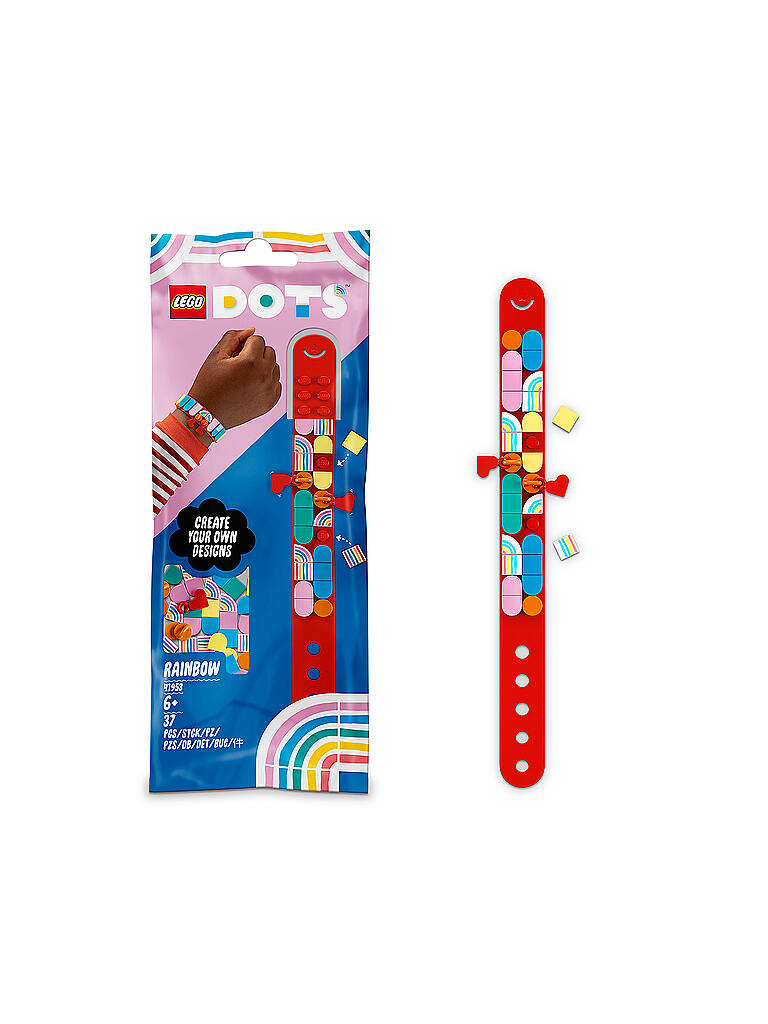 LEGO | Dots - Regenbogen Armband mit Anhängern 41953 | keine Farbe