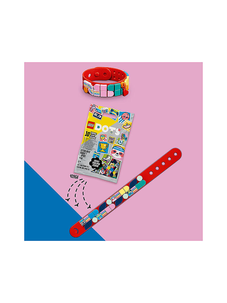 LEGO | Dots - Regenbogen Armband mit Anhängern 41953 | keine Farbe