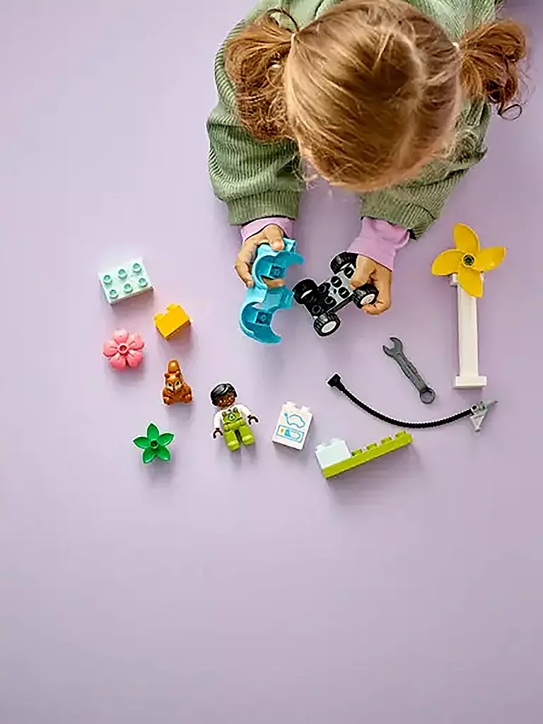 LEGO | Duplo -  Windrad und Elektroauto | keine Farbe