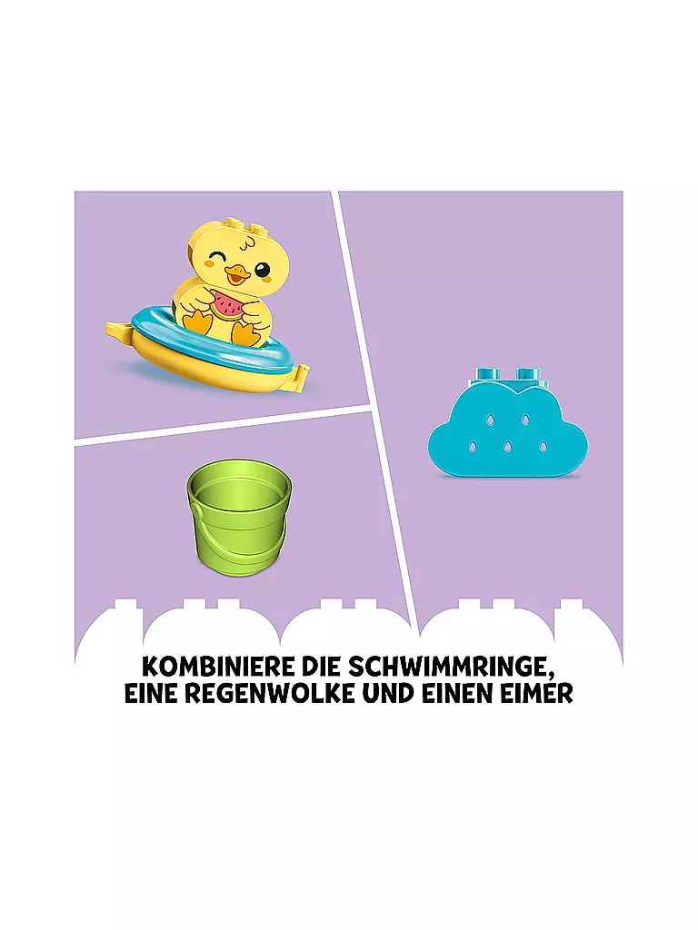 LEGO | Duplo - Badewannenspaß: Schwimmender Tierzug 10965 | keine Farbe