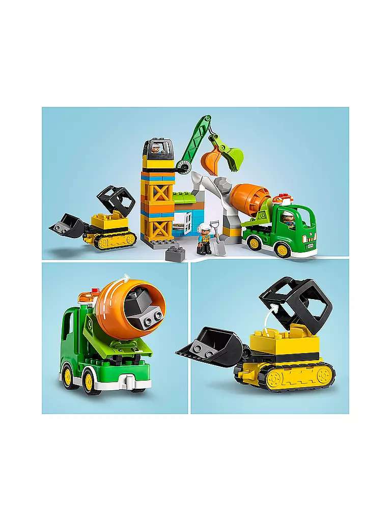 LEGO | Duplo - Baustelle mit Baufahrzeugen 10990 | keine Farbe