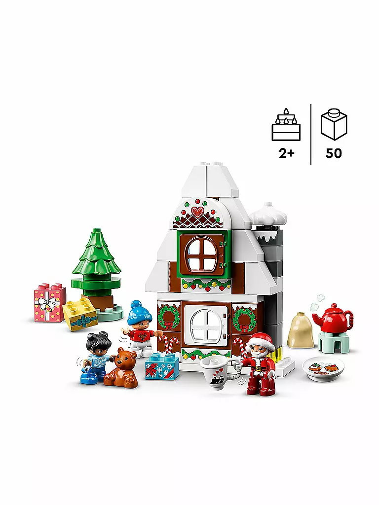 LEGO | Duplo - Lebkuchenhaus mit Weihnachtsmann 10976 | keine Farbe