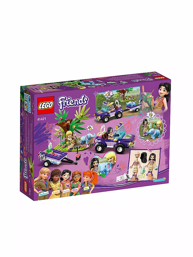 LEGO | Friends - Rettung des Elefantenbabys mit Transporter 41421 | keine Farbe