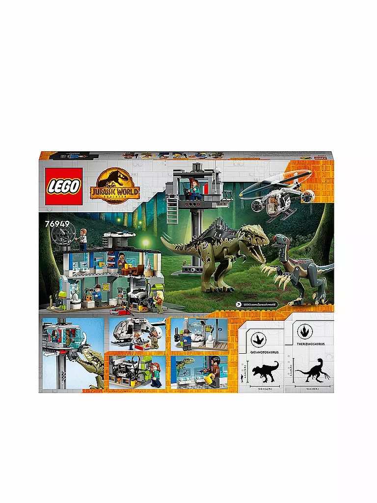 LEGO | Jurassic World - Giganotosaurus & Therizinosaurus Angriff 76949 | keine Farbe