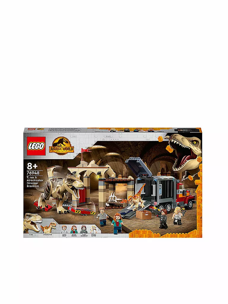 LEGO | Jurassic World - T-Rex & Atrociraptor: Dinosaurier-Ausbruch 76948 | keine Farbe