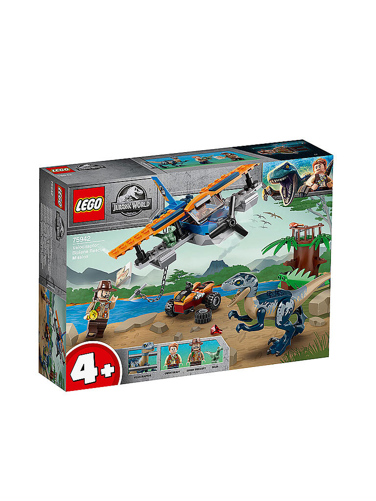 LEGO | Jurassic World - Velociraptor: Rettungsmission mit dem Doppeldecker 75942 | keine Farbe