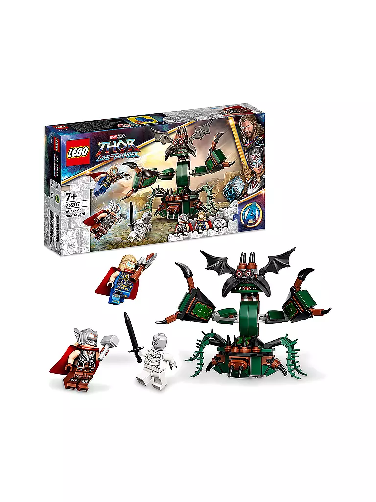 LEGO | Marvel - Angriff auf New Asgard mit 2 Thor-Minifiguren 76207 | keine Farbe